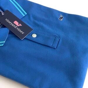 Vineyard Vines Mens Plaited Collar Heritage Pique Polo Shirt New in Pack…